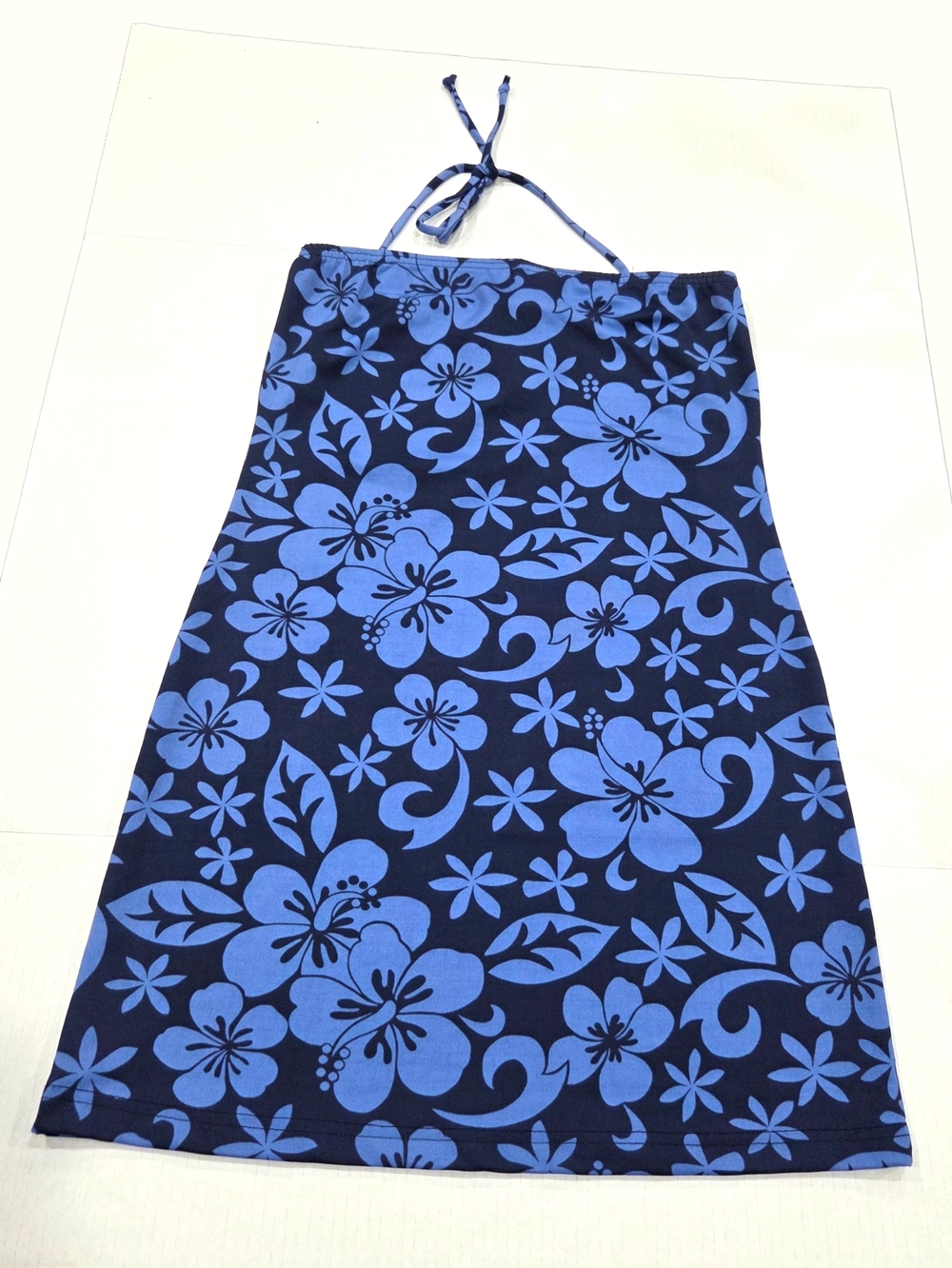 NWT Vintage Y2K Tilt Hibiscus Halter Dress - Made in USA - Size L